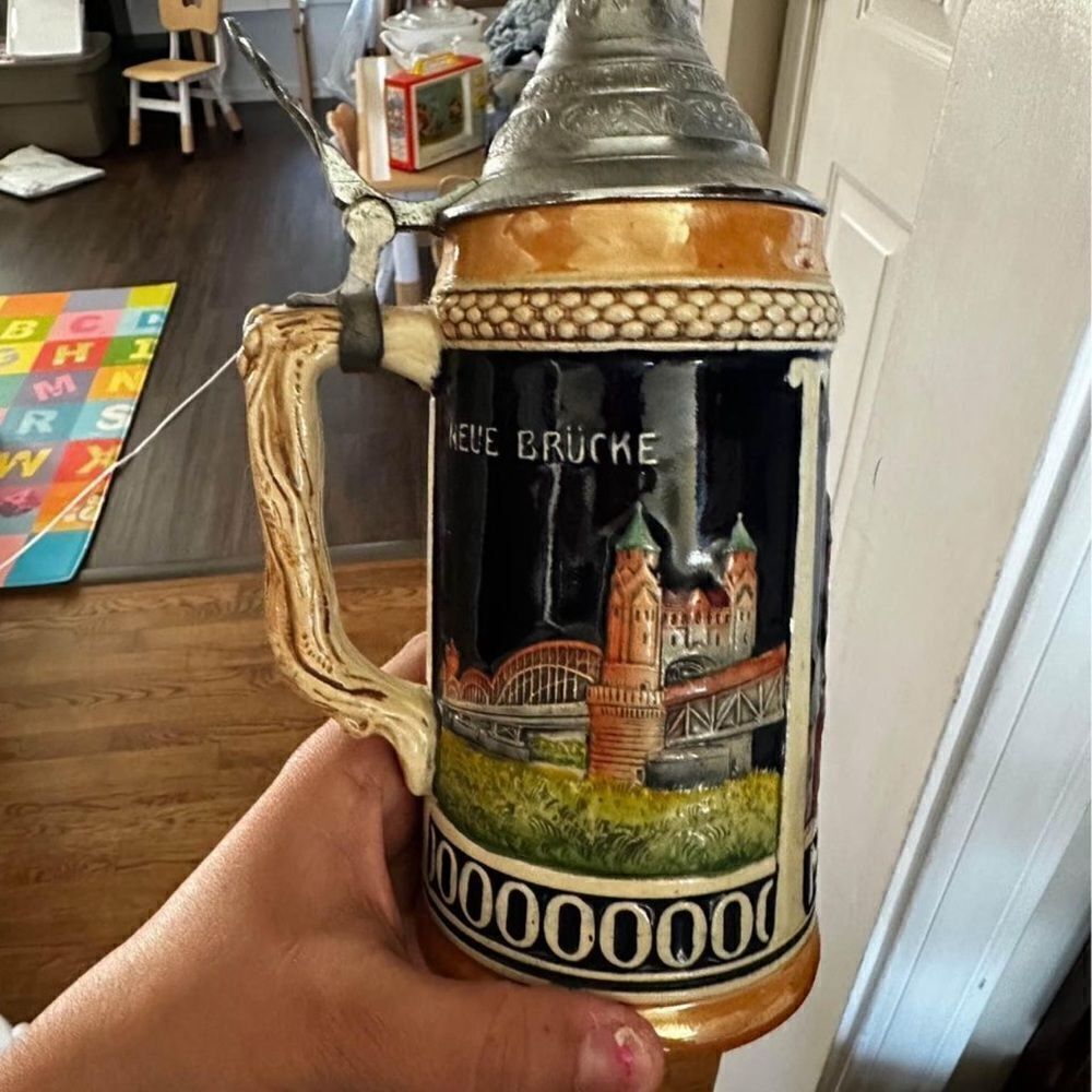 Antique German beer stein - Picture 9 of 9